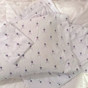 Cynthia Rowley Christmas sheet set, Paris Eiffel Tower